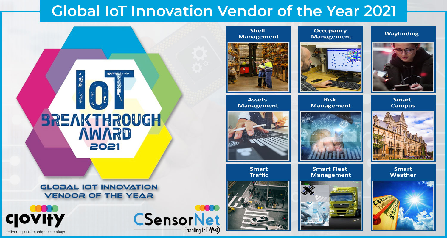 Clovity Named “Global IoT Innovation Vendor of the Year” in 2021 IoT Breakthrough Awards Program